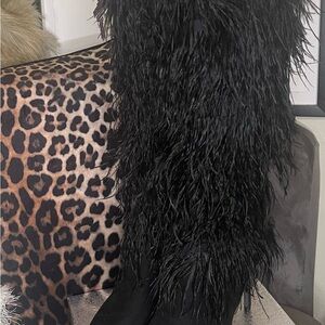 Women's Black Faux Fur Boots